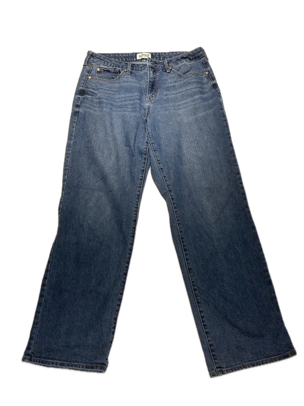 Blue Wide Leg Jeans